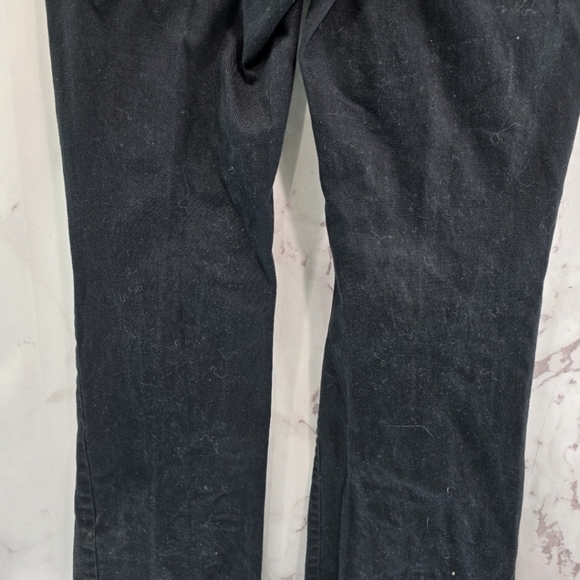 Dickies Jeans Women 9 X 30 Black Bootcut Flare Wide Y2K Pant Grunge Workwear - Picture 7 of 11